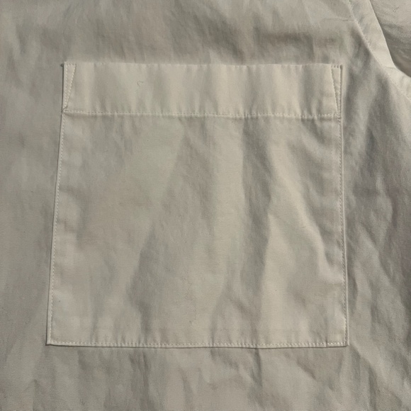 BURBERRY mens white icon stripe placket stretch cotton poplin shirt MEDIUM - Picture 9 of 10